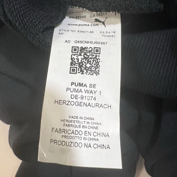 Puma Women’s Hoodie L Black Pullover Metallic Ash Logo New With Tags Casual Fit - Picture 12 of 14